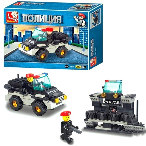 Конструктор Поліцейська машина, серія Поліцейська, Sluban M38-B800, 88 дет.