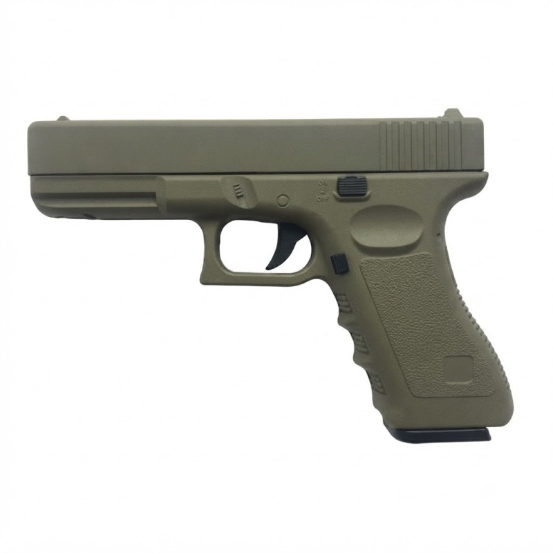Металевий страйкбольний пістолет VIGOR V20 Green Glock 17 (6 мм BB)