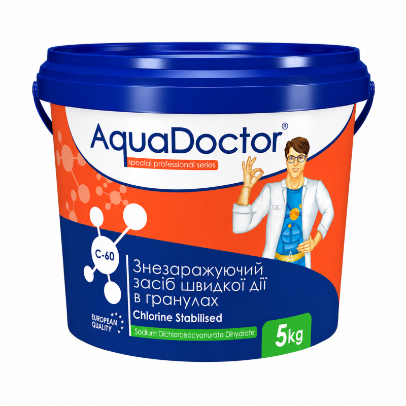 Хлор AquaDoctor C-60 5 кг в гранулах 001550