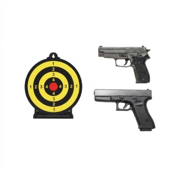 C4 Пістолет GLOCK G17 Vigor пластик + пістолет SIG P226+ мішень 6.5 дюймів+ кулі 0.12г 1000шт