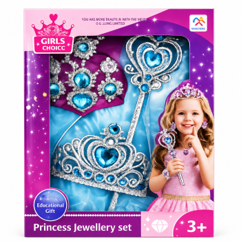 G560699-620-2 Дитячий набір прикрас для принцеси з чарівною паличкою «Princess Jewellery Set»