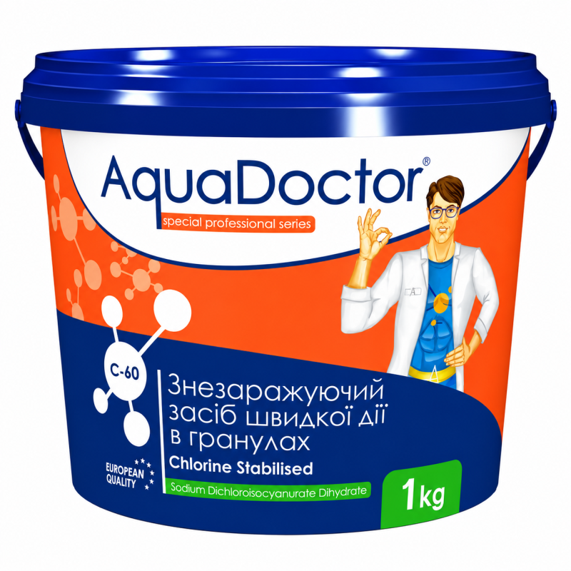 Хлор AquaDoctor C-60 1 кг в гранулах 015540