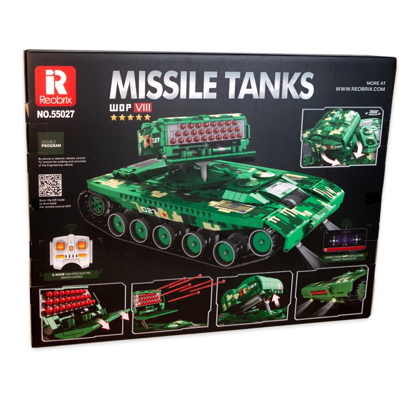 Конструктор 55027 Військовий Танк MOC на радіокеруванні