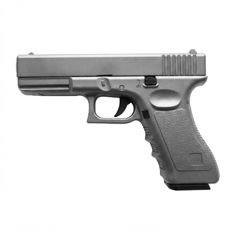 Металевий страйкбольний пістолет VIGOR V20 Silver Grey Glock 17 (6 мм BB)