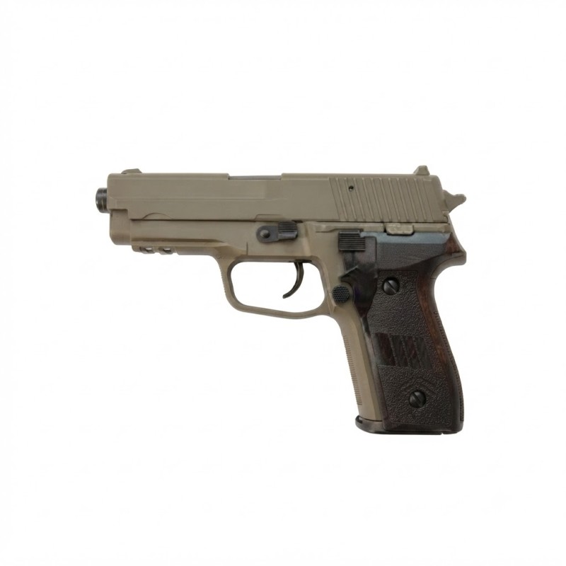 Дитячий металевий страйкбольний пістолет VIGOR V12 Brown Sig Sauer P226 (6 мм BB)
