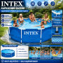 Каркасний басейн Intex Metal Frame Pool 28200NP, 305 × 76 см