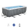 56457 Басейн каркасний Bestway, 412 х 201 х 122 см (3 028 л/год (пісочний), дозатор, драбина)