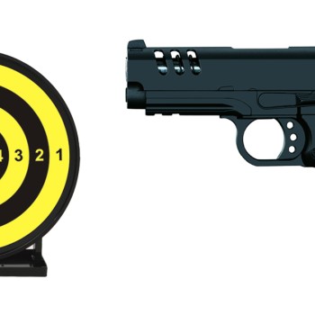 C1-6 Пістолет HI-CAPA Vigor метал + мішень 6.5 дюймів+ кулі 0.12г 1000шт