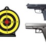 C4 Пістолет GLOCK G17 Vigor пластик + пістолет SIG P226+ мішень 6.5 дюймів+ кулі 0.12г 1000шт