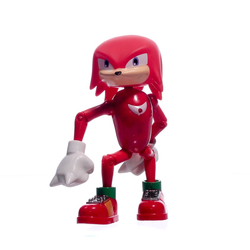 688097 Ігрова фігурка Наклз (Knuckles) із серії Sonic, 15 см, світлові ефекти, рухомі руки, червона