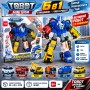 Іграшковий робот-трансформер Tobot Mini Giga G483194-530 6в1, 6 машинок