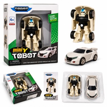 G483198 -A38Y-BEIGE Трансформер Tobot Mini Y робот-машинка 12 см