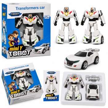 G483197-A1Y-WHITE Трансформер Tobot Mini Y робот-машинка 11 см