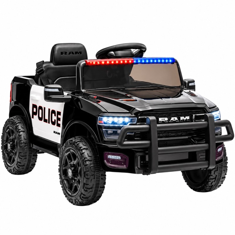 Дитячий електромобіль RAM Police Car YJ2577P 12V, 2×390W, EVA колеса, пульт, сирена