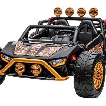 Дитячий двомісний електромобіль JS3168 Orbic Toys 12V 12Ah, 2×200W, EVA колеса, шкіряне сидіння, пульт