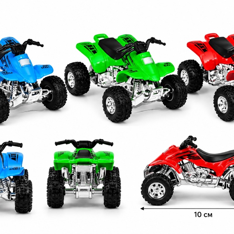 Іграшковий металевий квадроцикл M8338 ZZ Toys, 10×5 см, 4 кольори