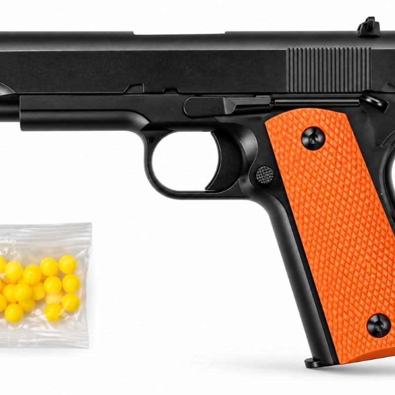 Страйкбольний пістолет VIGOR V11 Colt 1911, метал-пластик, 6 мм BB, чорний