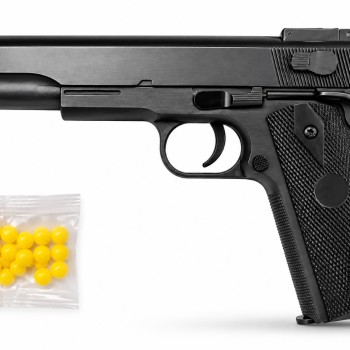 Страйкбольний пістолет VIGOR 2125B COLT M1911, метал-пластик, 6 мм BB, чорний