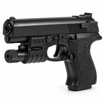 Іграшковий пістолет M245 з лазерним прицілом, пластикові кульки 6 мм, 15,9 см