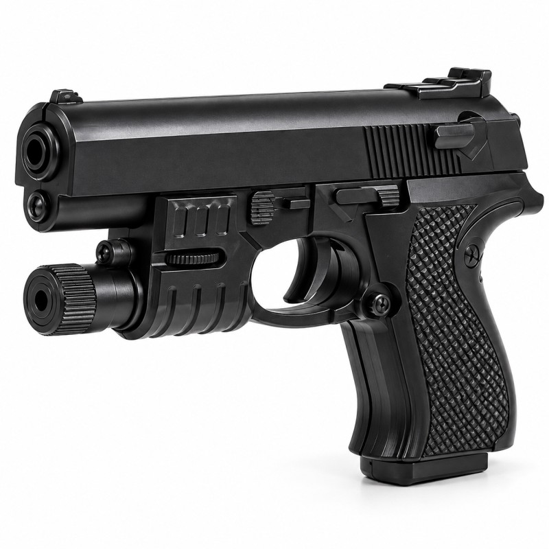 Іграшковий пістолет M245 з лазерним прицілом, пластикові кульки 6 мм, 15,9 см