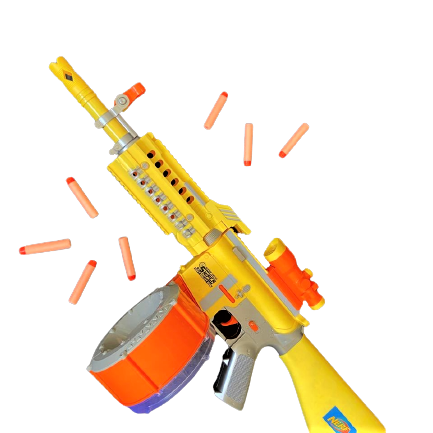 009 Бластер NERF із барабаном на 7 м'яких стріл, механічний, режим Slam-Fire