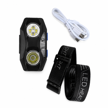Налобний ліхтар BL-20208 COB USB акумуляторний, COB + OSL LED
