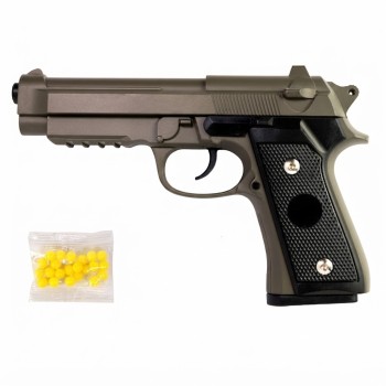 Металевий страйкбольний пістолет VIGOR V22 Brown Beretta M9 (6 мм BB)