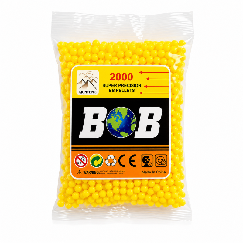 CB-2000T 6MM Пластикові кульки для іграшкової зброї, 2000 шт у пакеті