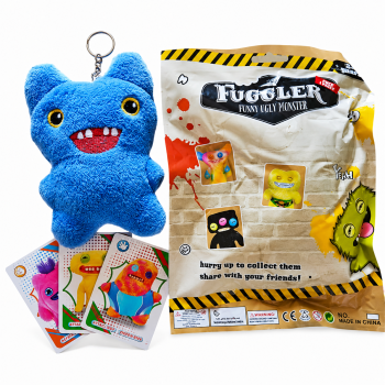 Дитяча м'яка колекційна іграшка-брелок-сюрприз FUGGLER (Фаглер) Keyring 15 см 202286