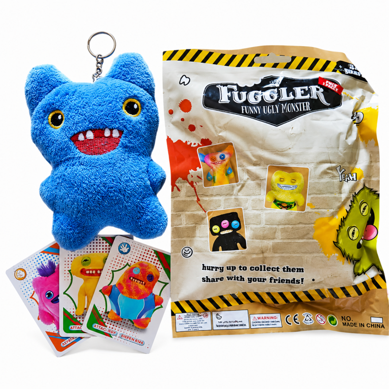 Дитяча м'яка колекційна іграшка-брелок-сюрприз FUGGLER (Фаглер) Keyring 15 см 202286