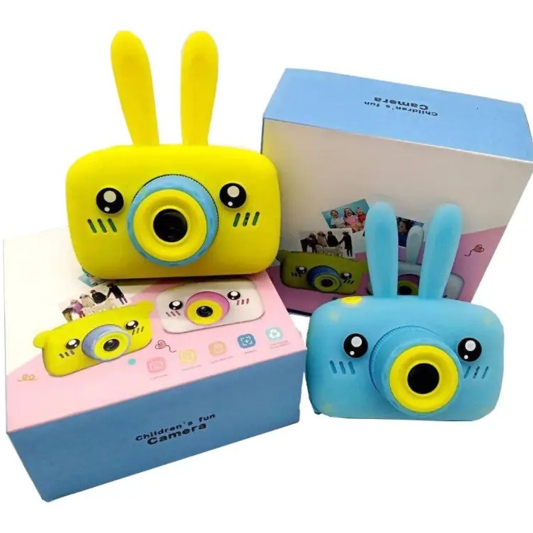 Дитячий цифровий фотоапарат камера зайчик з дисплеєм та іграми Smart kids X500