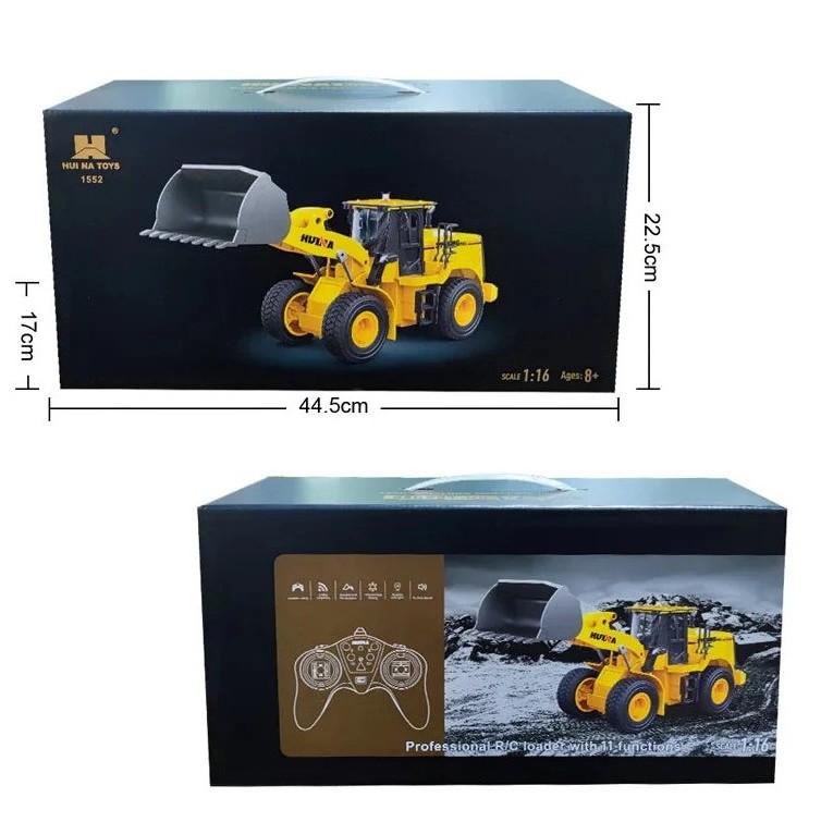 G233080-1552 Дитячий бульдозер на радіокеруванні 11 каналів Huina 1:16