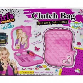 G266051-MBK-335 Дитячий набір для нігтів та татуювань "Clutch Bag Girl's Creator"
