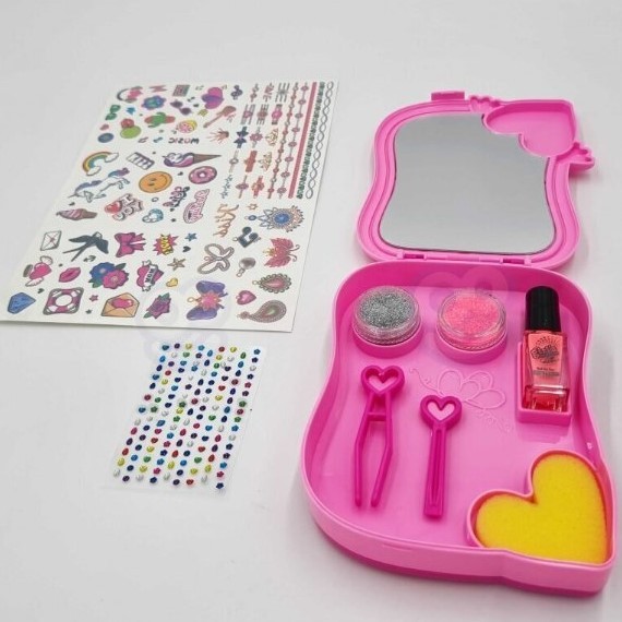 G266051-MBK-335 Дитячий набір для нігтів та татуювань "Clutch Bag Girl's Creator"