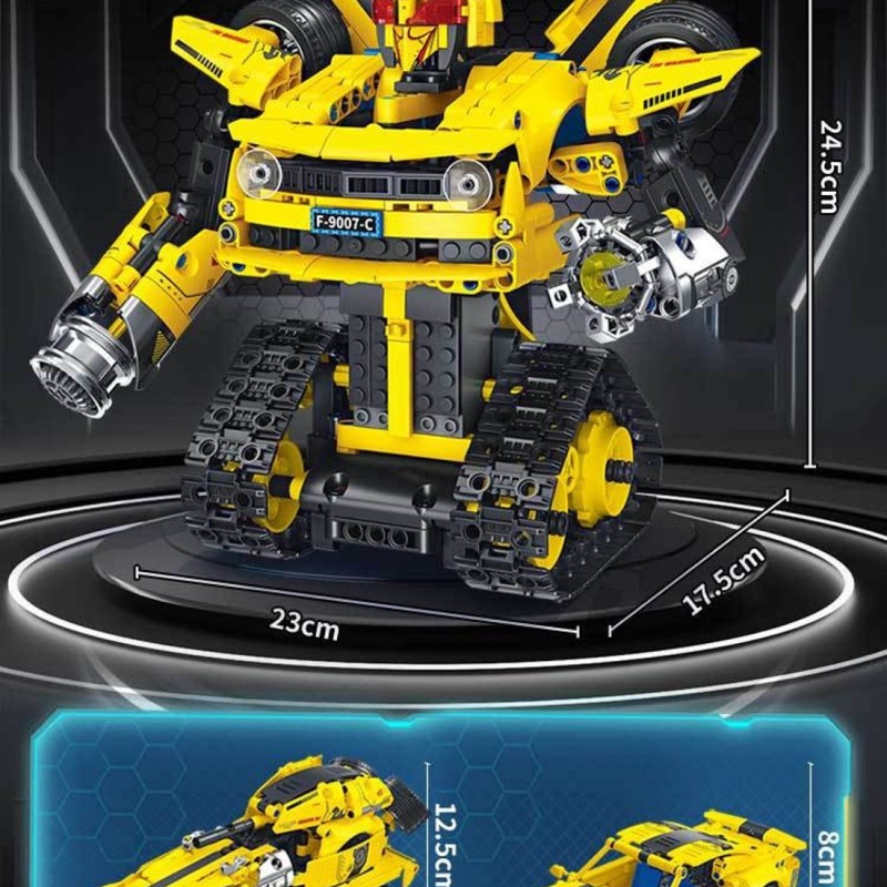 Конструктор Робот-Трансформер на пульті керування Bumblebee 3в1 627 деталей G482923-fc9007