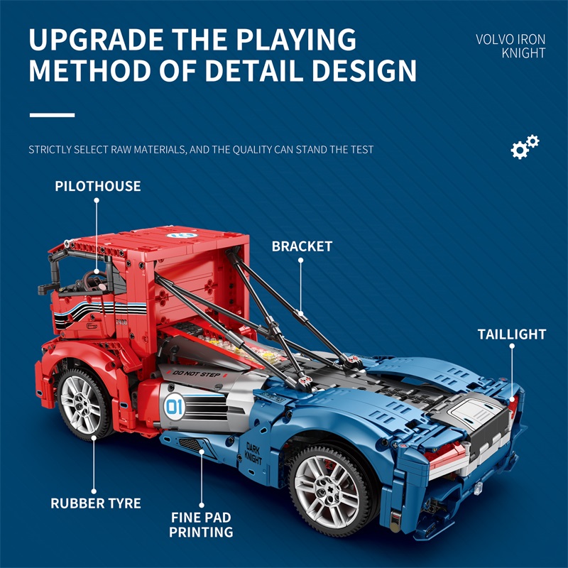 G489498-11008-D Конструктор Фура Volvo Dark Knight на радіокеруванні 2116 деталей