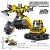 G490402-936 Іграшковий конструтор Робот Трансформер/Екскаватор 2в1 465 деталей