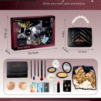 G560429-676-3 Дитячий ігровий набір аксесуарів ANDINA «Beauty Makeup» сумочка, хустинка, помада, сережки, туш, окуляри