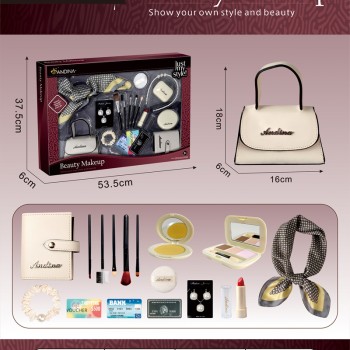 G560432-676-6 Дитячий ігровий набір аксесуарів ANDINA «Beauty Makeup» сумочка, хустинка, помада, сережки, тіні