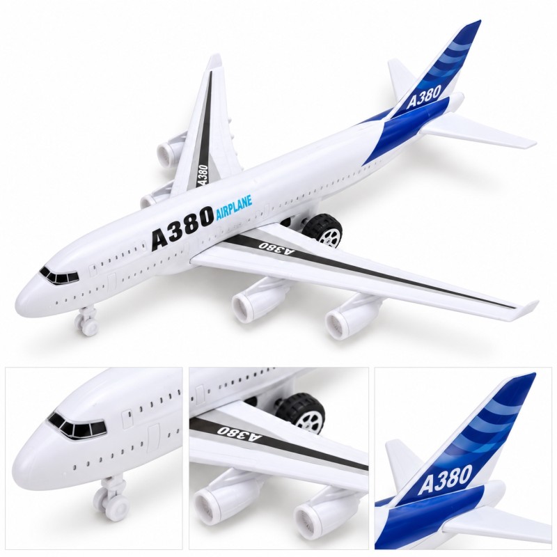 Іграшковий літак A380-35, 29×26×9 см