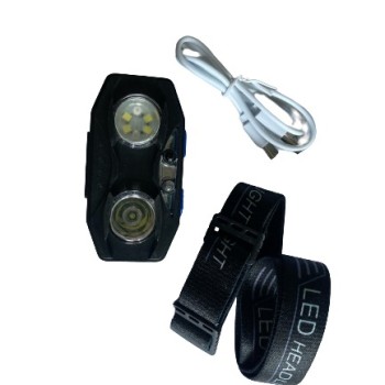 Налобний Фонарь BL-20208 COB Ліхтарик USB шнур Діод COB, OSL, Led