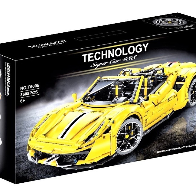 Машинка Technic GTE 488 Супер гоночний автомобіль T5005К T5005А 3608