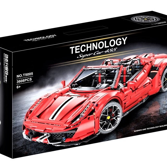 Машинка Technic GTE 488 Супер гоночний автомобіль T5005К T5005А 3608