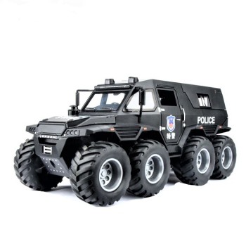 G458837-DC32452 1:32 SHAMAN POLICE CAR, 8x8 ATV, броньована модель автомобіля, підсвічування фар, реалістичні звуки