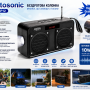 Радіо-ліхтарик SD-P12 з сонячною панеллю, Bluetooth та акумулятором