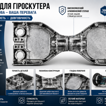 Металевий корпус на гіроборд міні сигвей 6,5 дюймів
