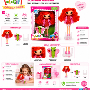 Лялька Lalaloopsy TM5501-1/2/3 з волоссям із пряжі