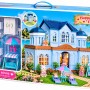 Ігровий будиночок для ляльок Happy Family 012-11 Велика вілла з меблями, 5 кімнат