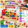 Дерев'яний конструктор-стукалка «Вантажівка» В1201, 31×13 см