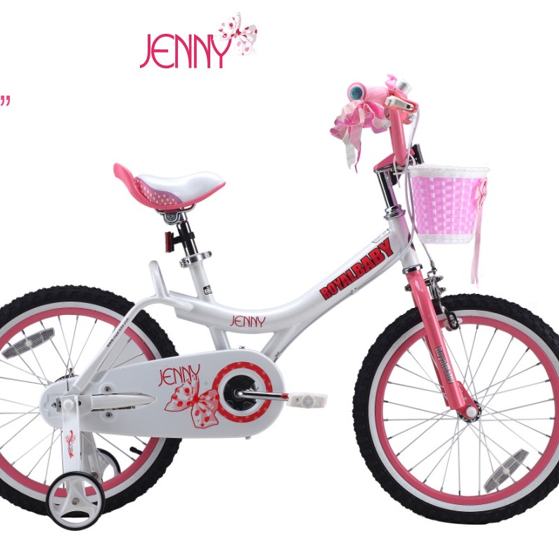 Дитячий велосипед Royal Baby Princess Jenny Girl Steel RB18G-4 Біло-рожевий